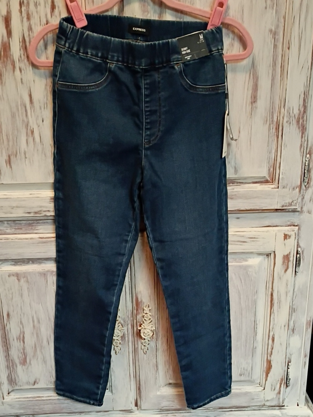 Express Women's Dark Indigo Stretch Jeggings